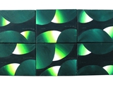 Wariacje VII, 10 obrazów, 21x26 cm każdy tj. 52x120 cm, 1984 r.